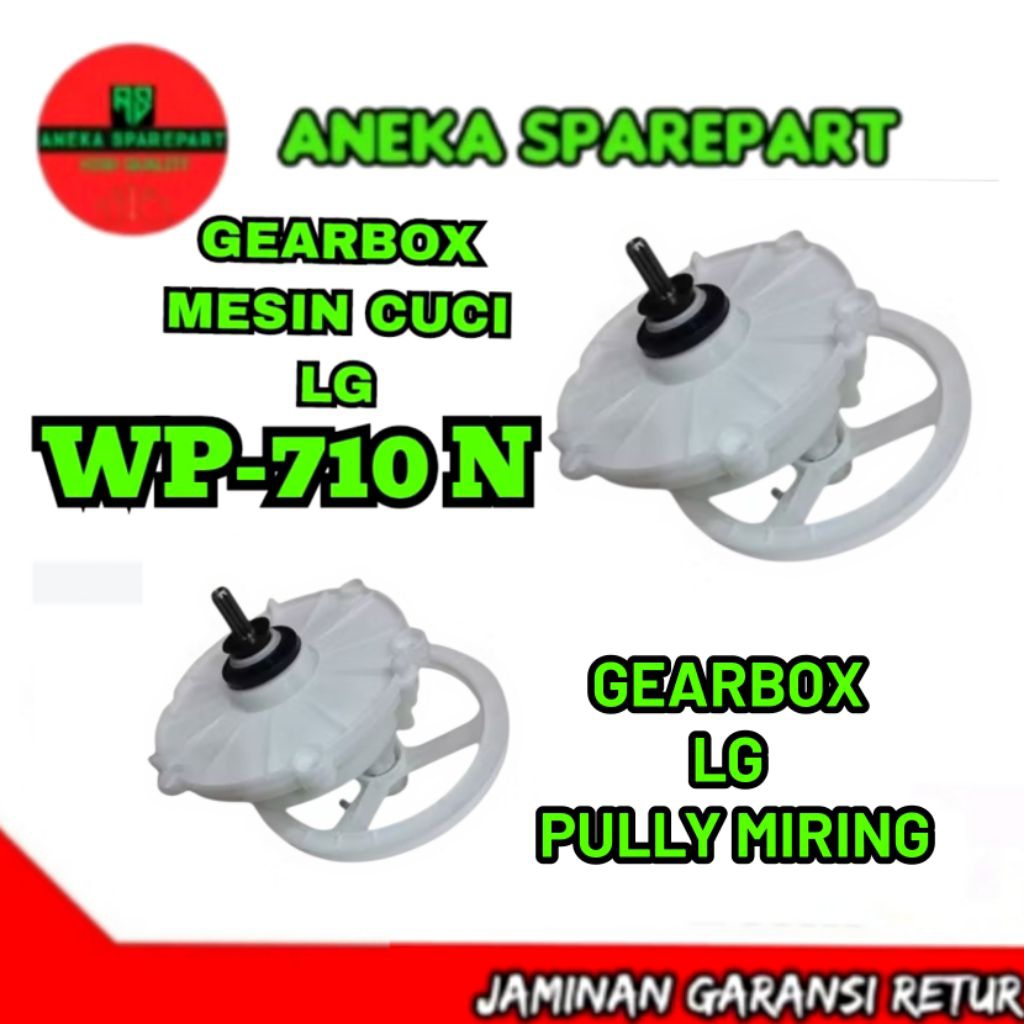gearbox/girbox mesin cuci LG original Pully miring WP-710 N