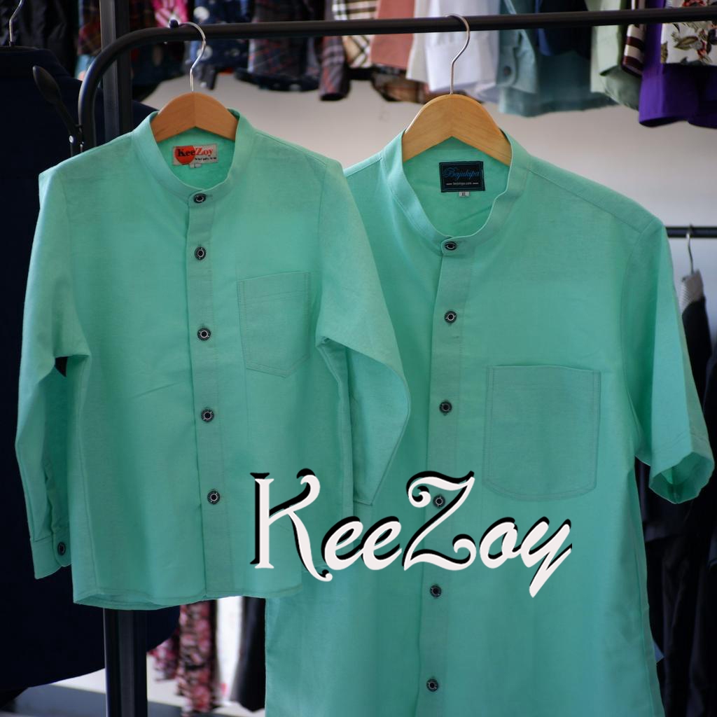 Keezoy kemeja koko shanghai anak & Dewasa  MINT