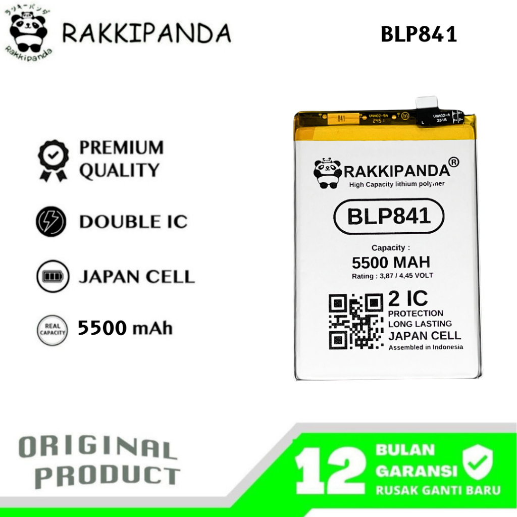 RakkiPanda - BLP841 Realme 8 4G Batre Batrai Baterai