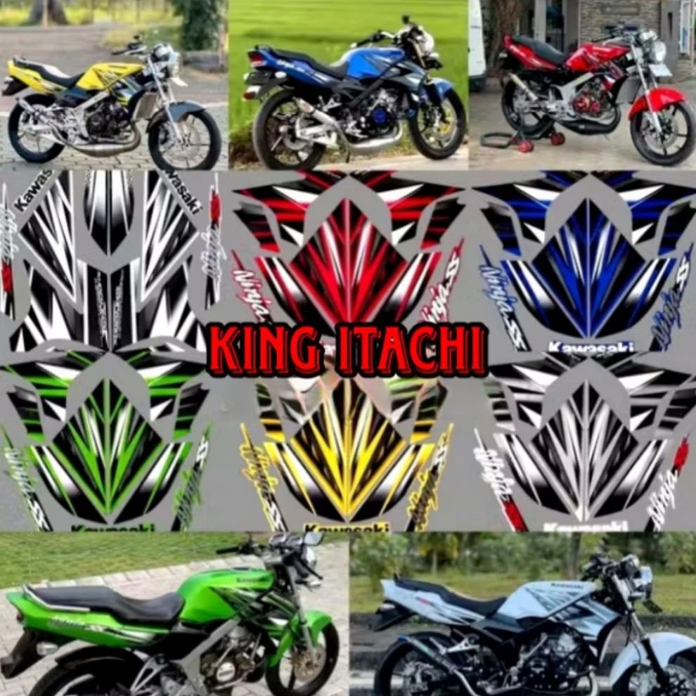 STIKER STRIPING ORI KAWASAKI NINJA SS MERAH 2013 STIKER NINJA SS 2013 MERAH SETIKER NINJA ORI COD