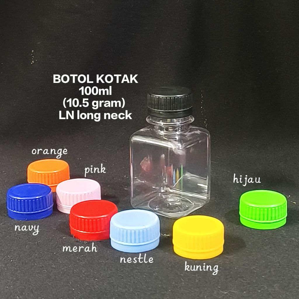 Botol plastik MINI KOTAK 100ml