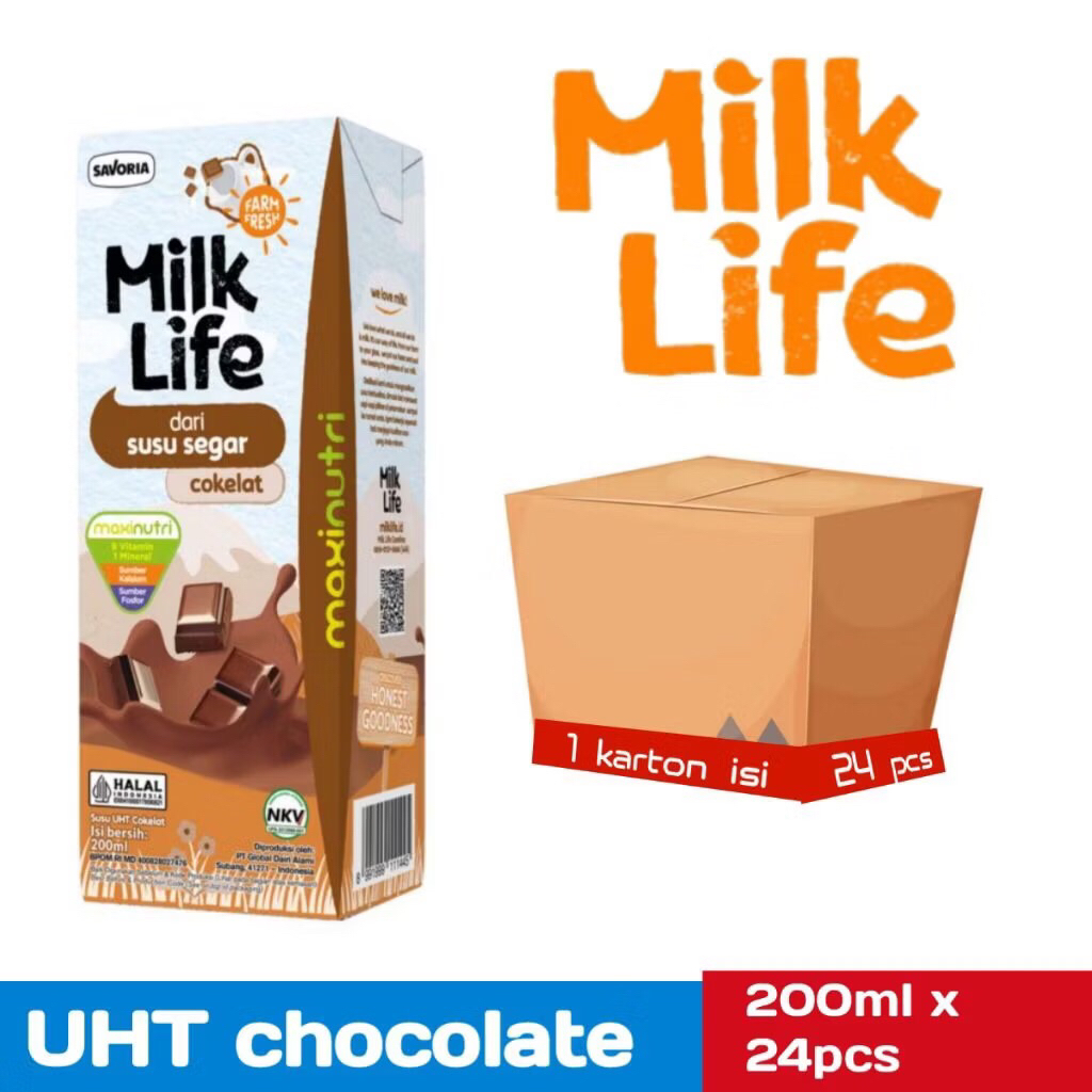 MilkLife Fresh Milk Cokelat 200ml