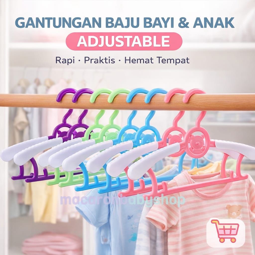Hanger baju anak gantungan baju bayi hanger pakaian bayi