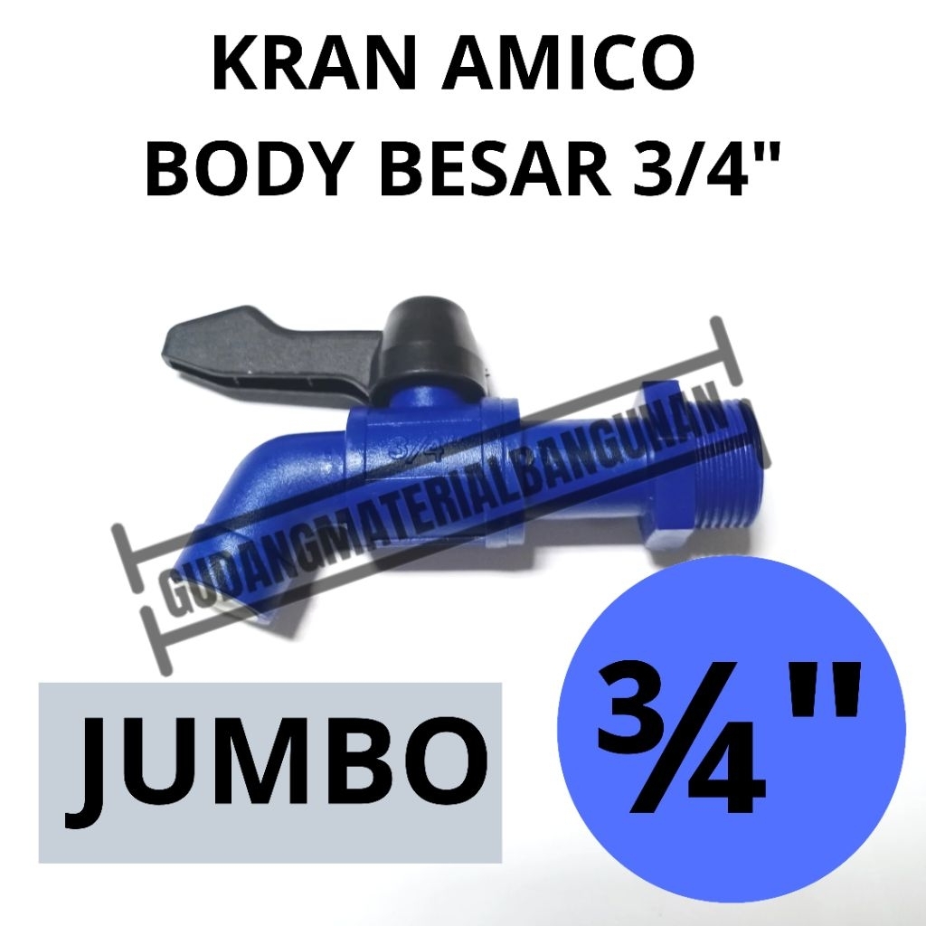 [PROMO] Kran amico 3/4" keran amico | kran PVC Amico