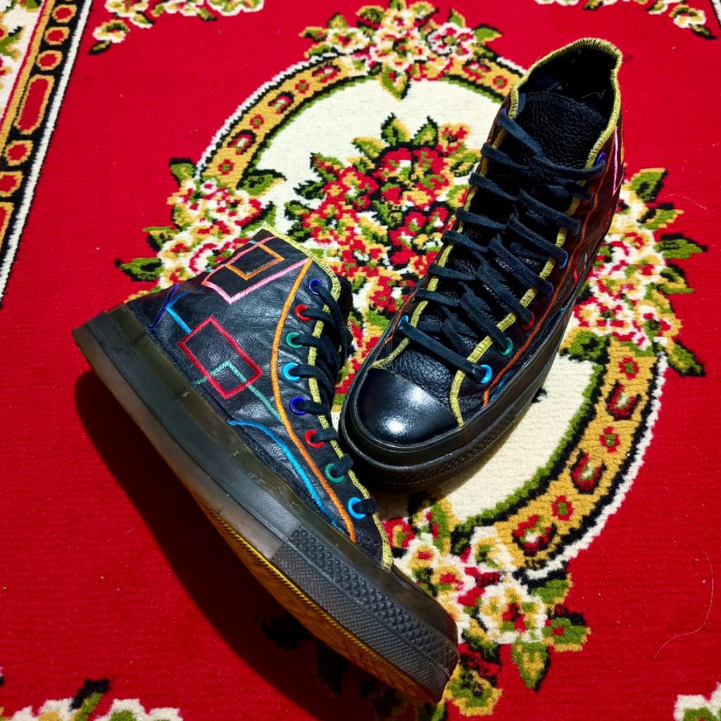 SALE 44-45 CONVERSE CTAS Leather Kulit Chinese New Years Square Block CNY VERY RARE dan LANGKA  ORIG