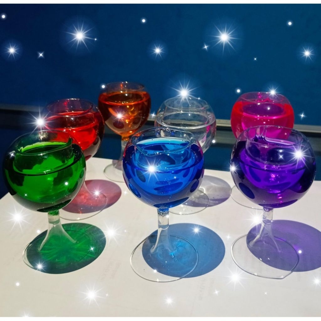 Hiasan Gelas Kaca Unik Untuk Lemari Kaca Rumah/Kantor.