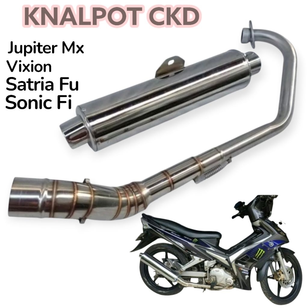 knalpot ckd standar Jupiter mx vixion satria fu KNALPOT CKD BOBOK VIXION KNALPOT RACING CKD PNP JUPI
