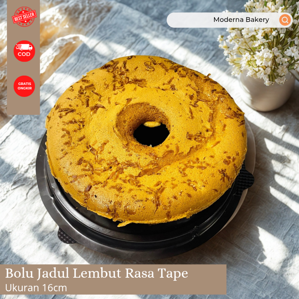 Bolu Jadul Lembut Rasa Tape Ukuran 16cm