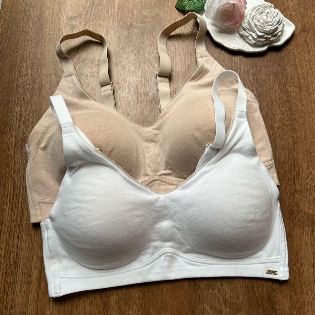 BRANDED BRA TANPA KAWAT BUSA TIPIS RATA SIZE M L XL  36B 38B 40B B80 B85 B90 BRA KATUN BRANDED