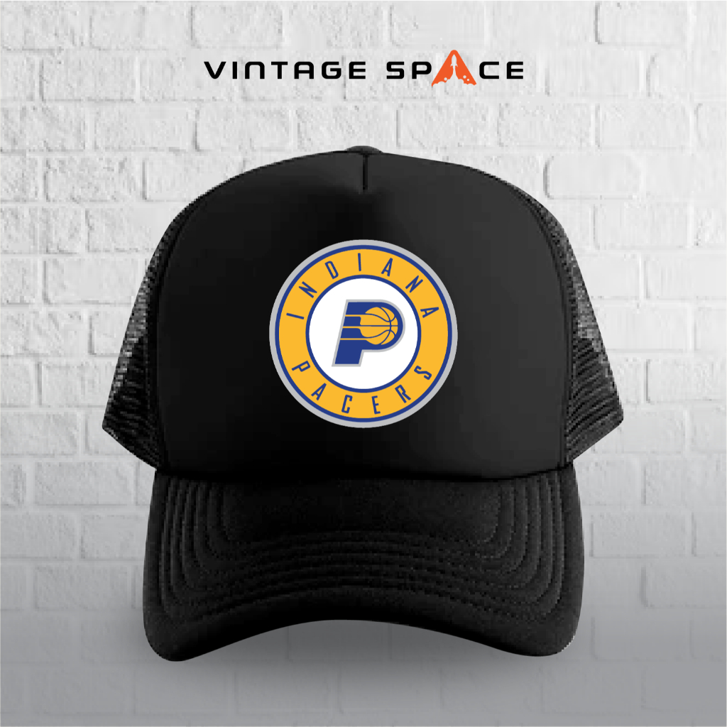 Topi basket untuk remaja dan dewasa/ topi indiana pacer/ topi basket/topi trucker custom sablon