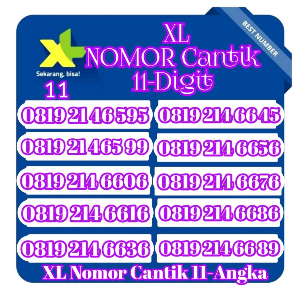 promo perdana XL nomor cantik 11angka (Cek Deskripsi)