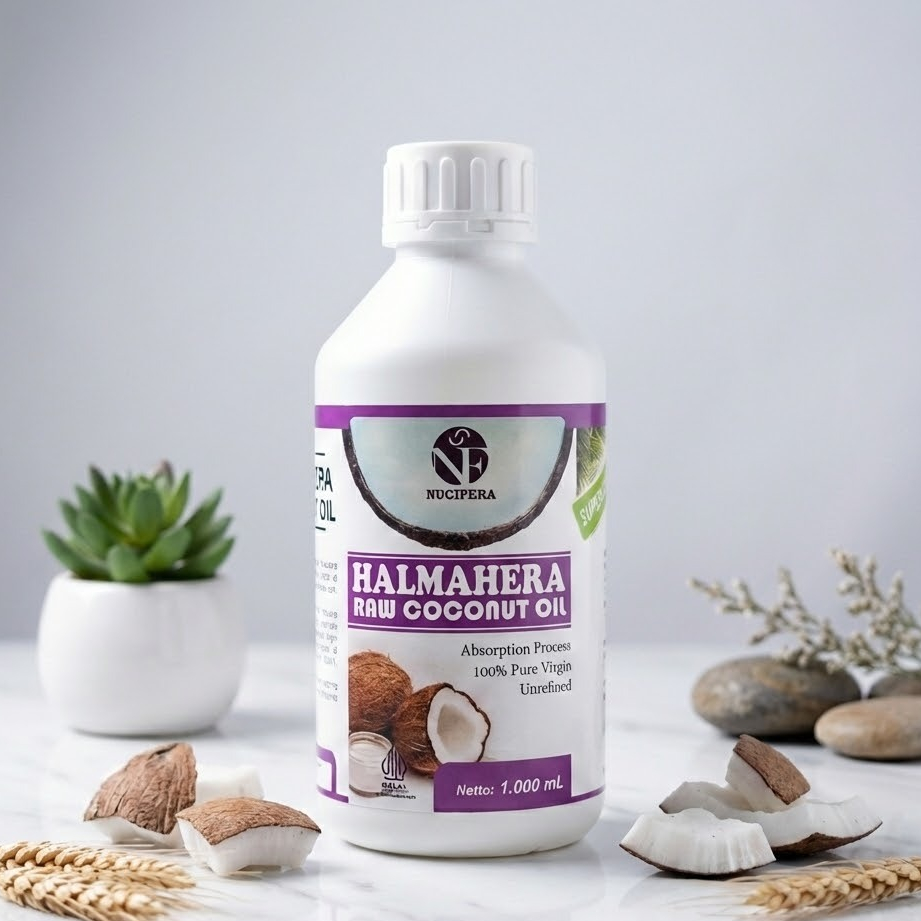 NUCIFERA Raw Virgin Coconut Oil (VCO) | Minyak Kelapa Virgin 1000ml