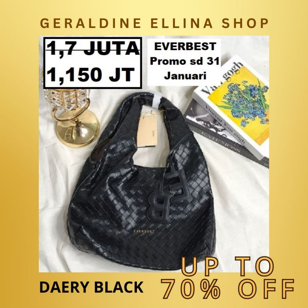 Tas tote bag Wanita perempuan cewe cewek EVERBEST original 100% SALE seri DAERY