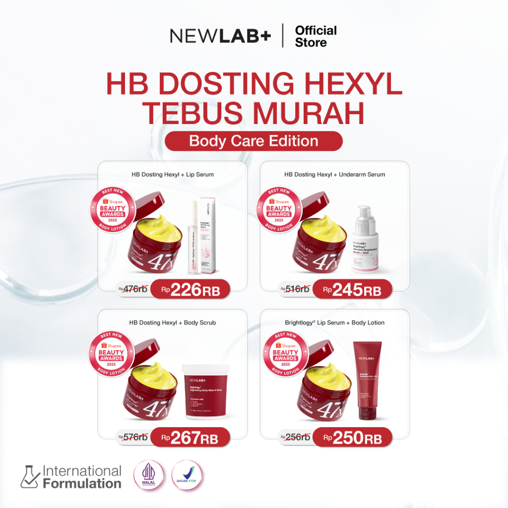 [TEBUS MURAH HB DOSTING] NEWLAB Brightlogy Intensive Power Brightening Lotion 1% Hexyl | HB Dosting 