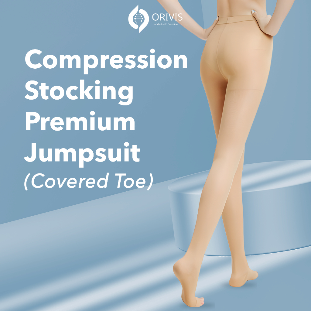 Orivis Medical Compression Premium Jumpsuit - Open Toe Stoking Kompresi Medis Stoking Kompresi Medis
