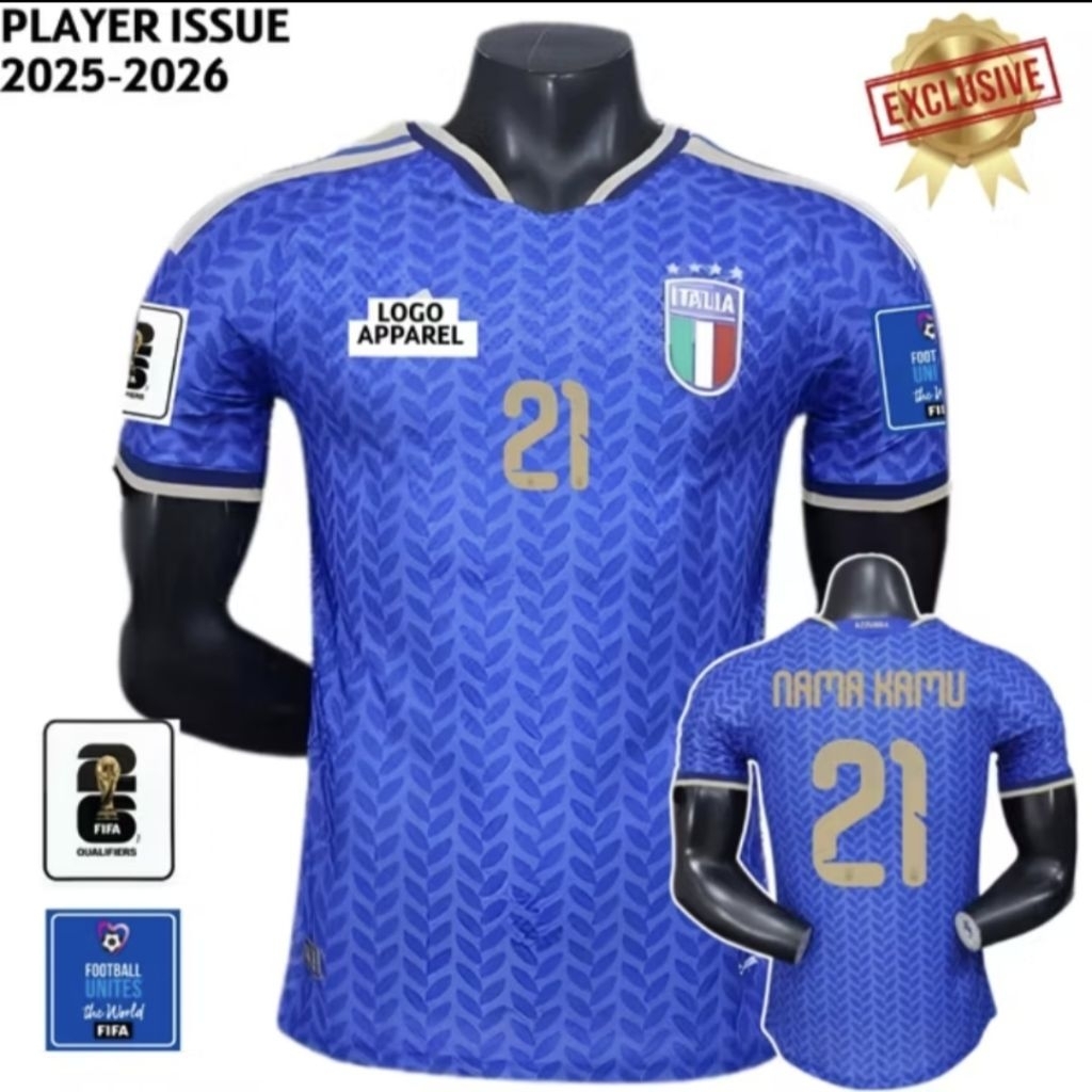PLAYER ISSUE|| JERSEY ITALY H0ME 2026 NEW JERSEY NEGARA ZJ