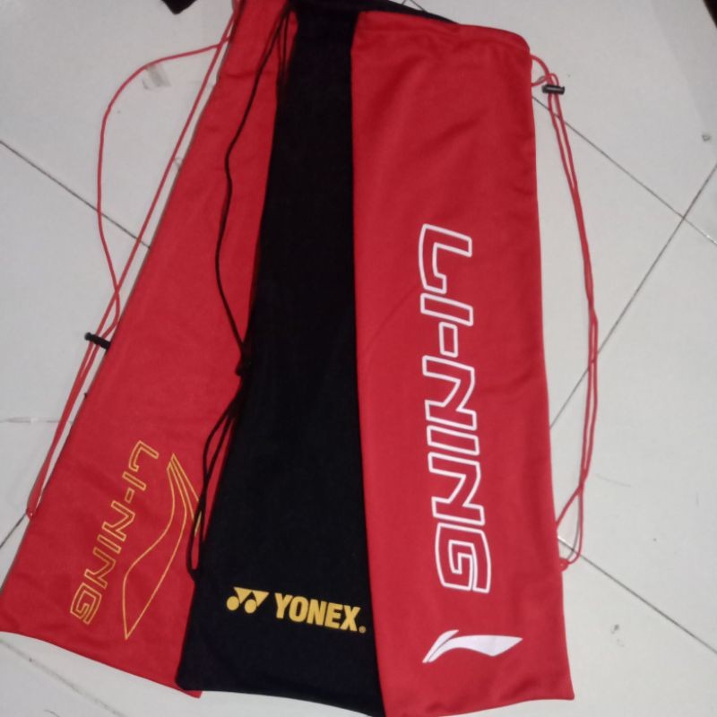TAS RAKET BADMINTON KAIN / TAS RAKET BULUTANGKIS SERUT TEBAL MULTIFUNGSI