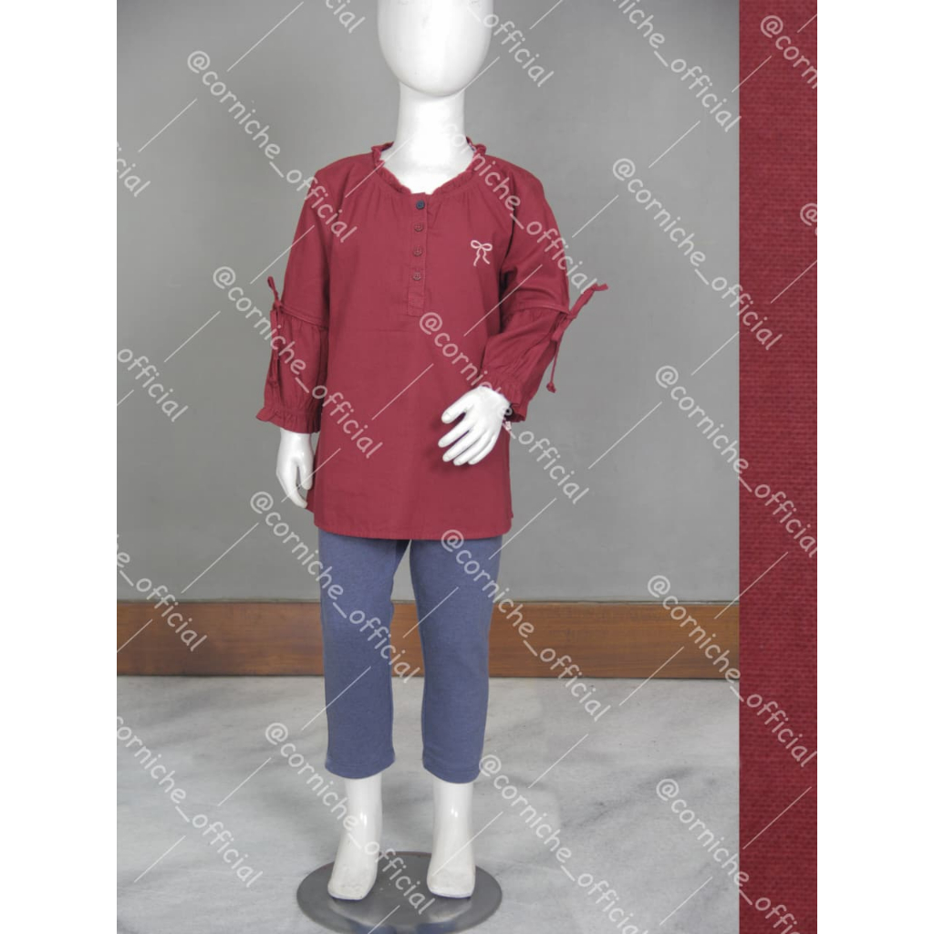 Corniche Kids Liana Babydoll Kids Red - TI K23451
