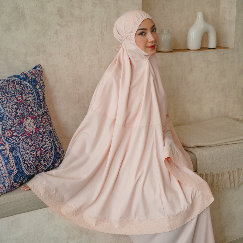 Telekung Siti Khadijah Signature Salmah The Batik Aceh Lace