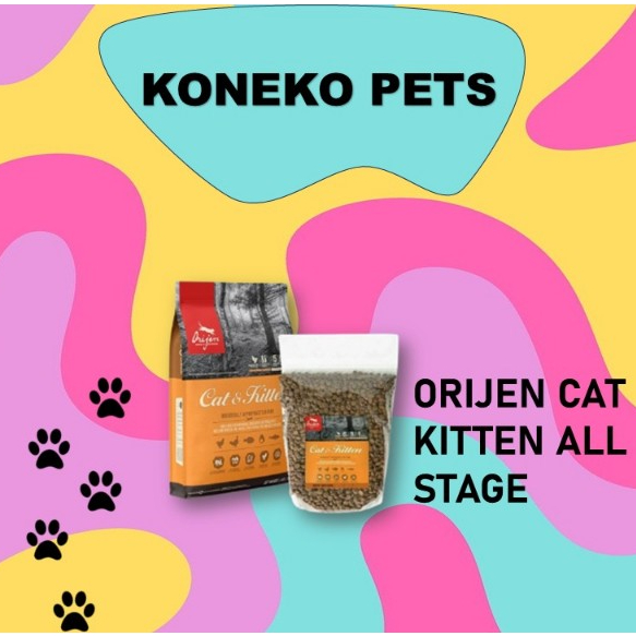 MAKANAN KUCING | ORIJEN CAT | ORIJEN CAT KITTEN ALL STAGE 500 GR REPACK