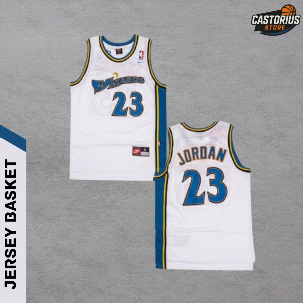 JERSEY BASKET BAJU CLASSIC WASHINGTON WIZARDS MICHAEL JORDAN #23