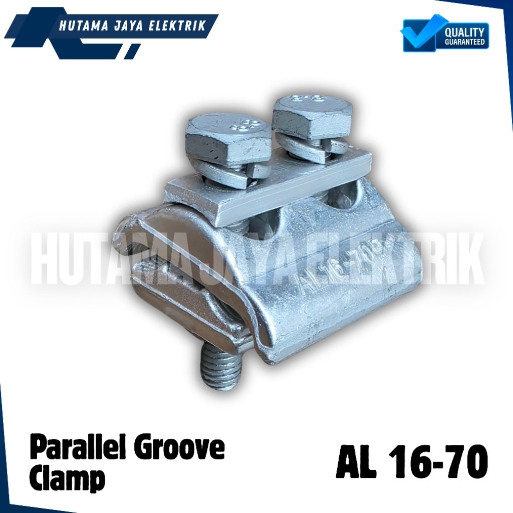 Parallel Groove Clamp 2 Baut AL 16-70 Penjepit Kabel Alur Paralel Alumunium