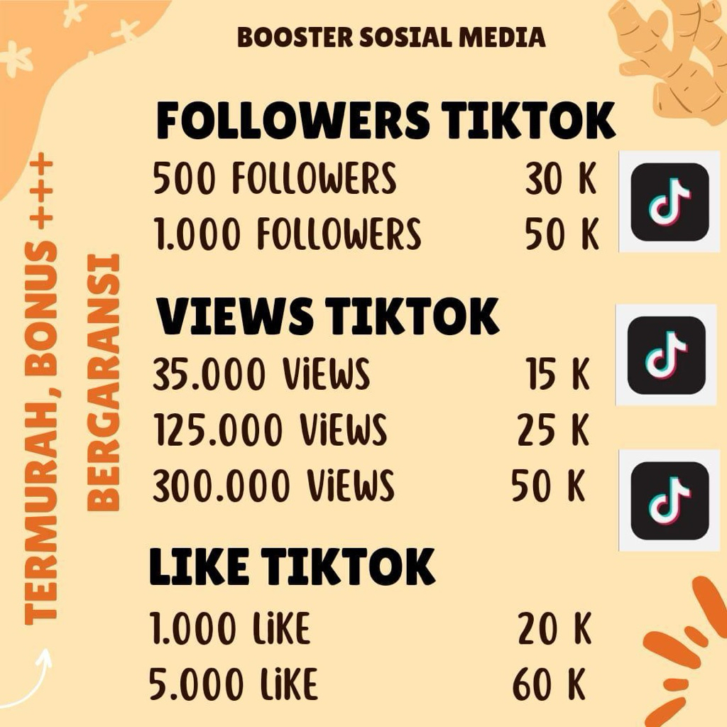 (PERMANEN) Followers Tiktok