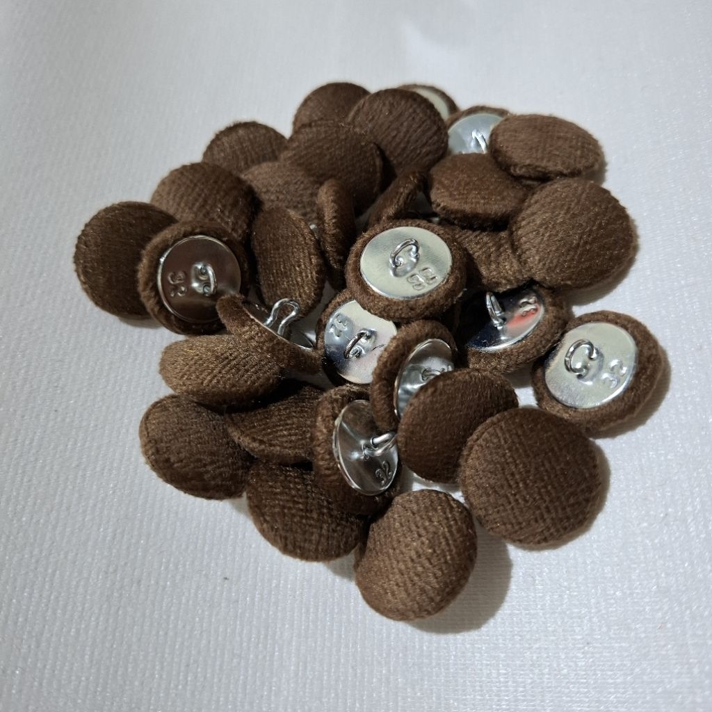 Kain Ceplok Bludru Midili // Kancing Sofa Bludru // Kancing Bungkus Variasi Kursi Sofa