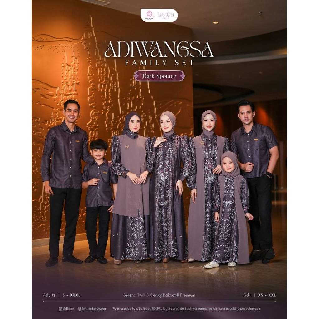 Adiwangsa adha series sarimbit by DnD OPEN PRE ORDER (READY APRIL 2026) family set gamis Koko anak d