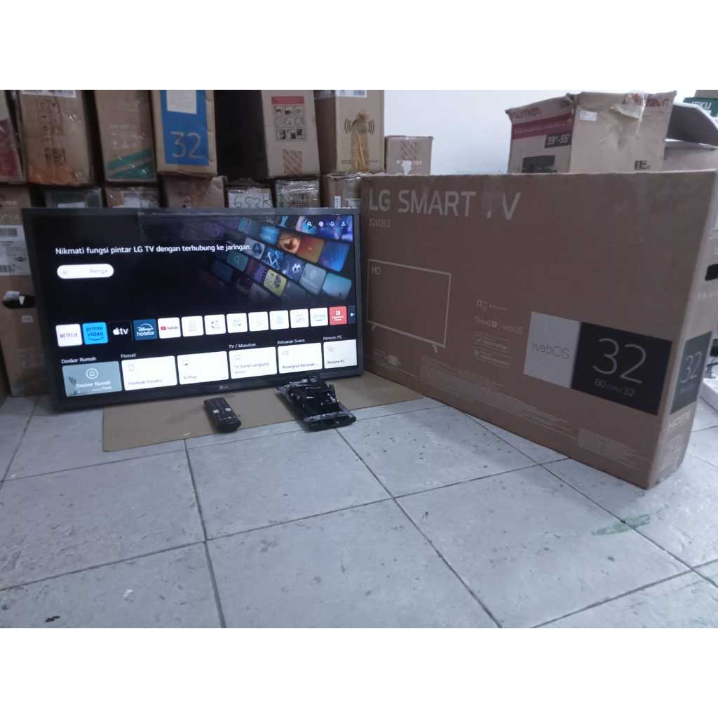 TV LED LG SMART 32 INC BISA NETFLIX YOUTUBE KONDISI BEKAS MASIH SEGEL (5636r)
