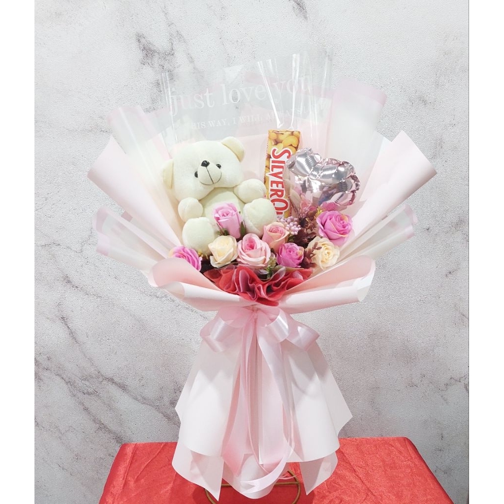 buket bunga coklat/ buket foto/buket bunga boneka /buket bunga valentine