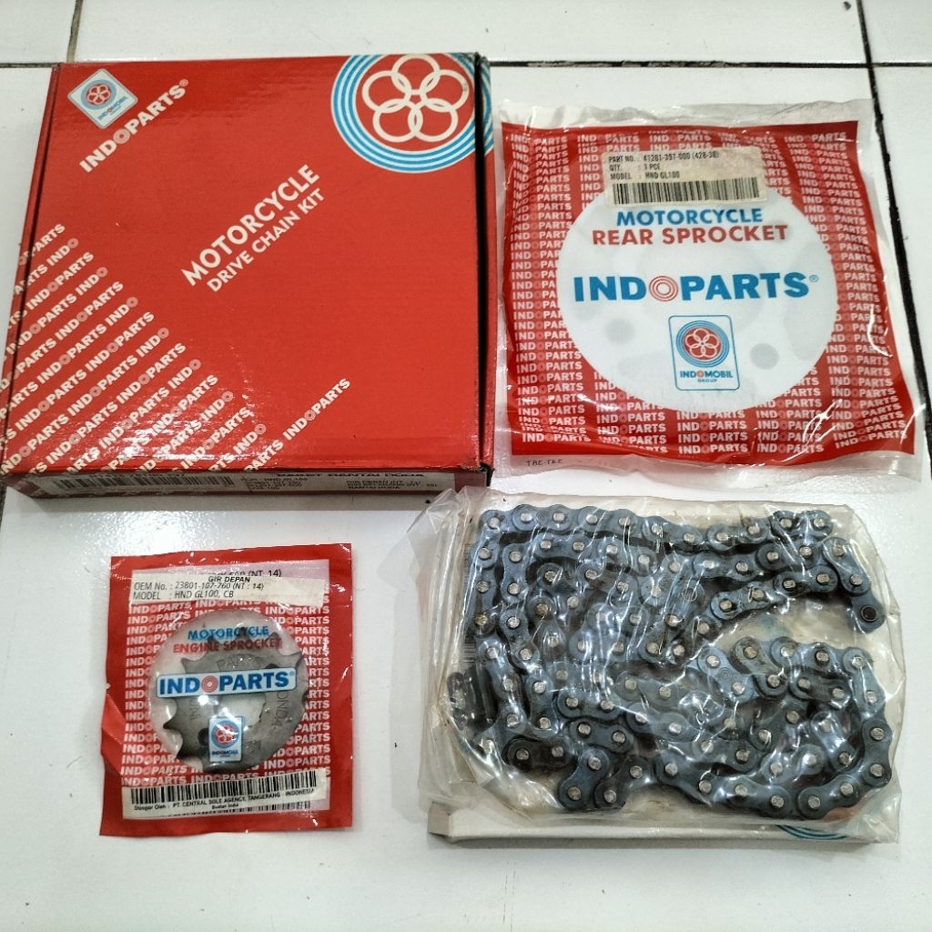 RANTAI GEAR GIR SET GL 100 INDOPARTS