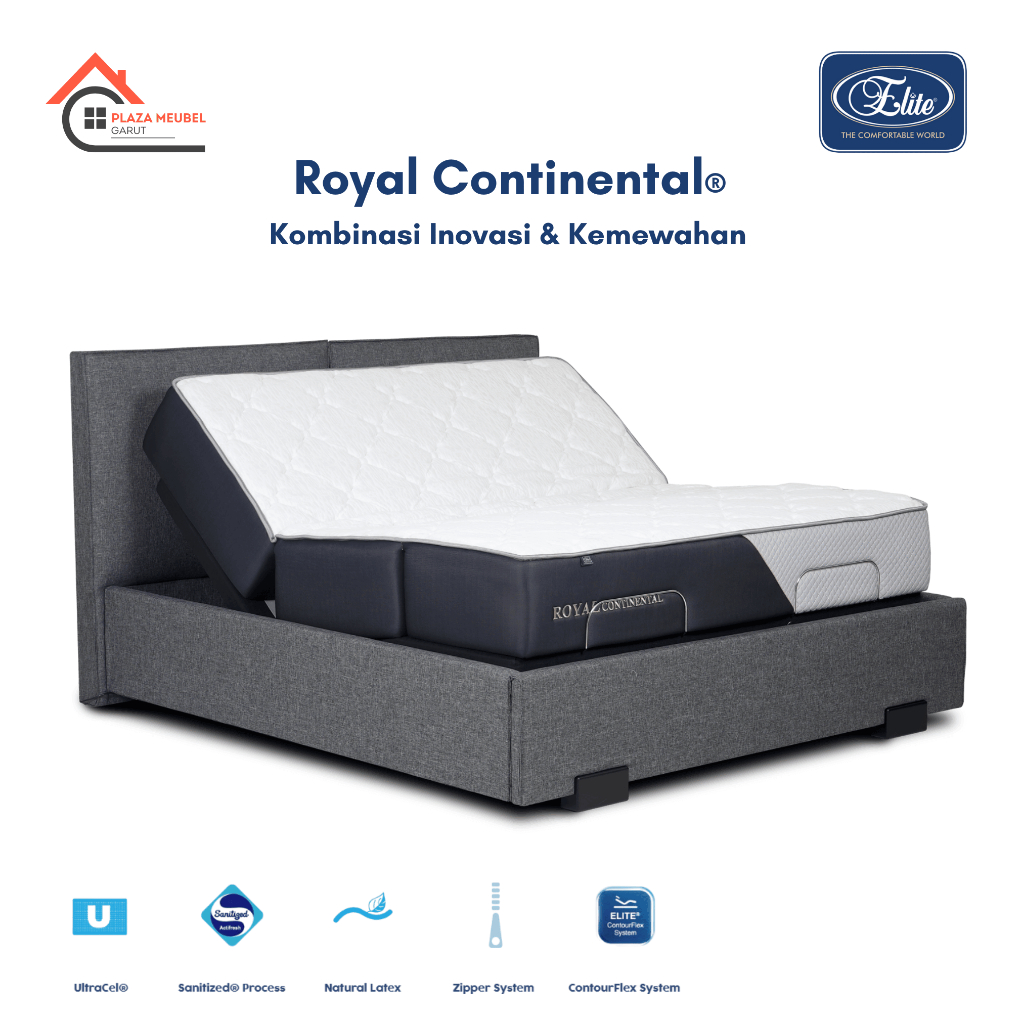 SpringBed Elite Royal ContinentalL  Free Divan Sandaran  By Elite SpringBed