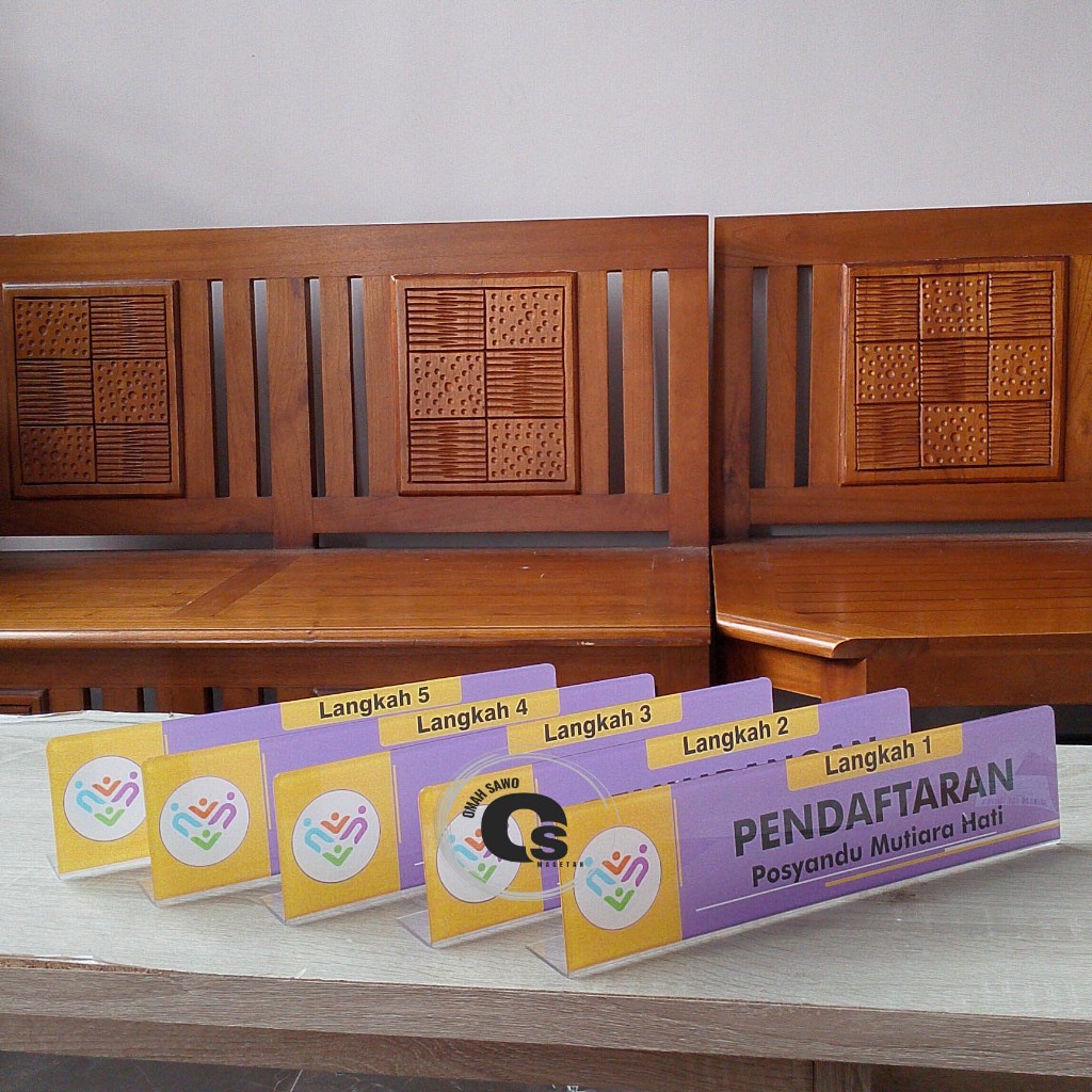 Custom Akrilik Meja Posyandu - Posyandu ILP - Kader Kesehatan Posyandu