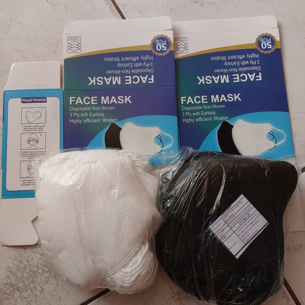 Masker Duckbill Earloop Facemask 3ply isi 50 pcs Samarinda