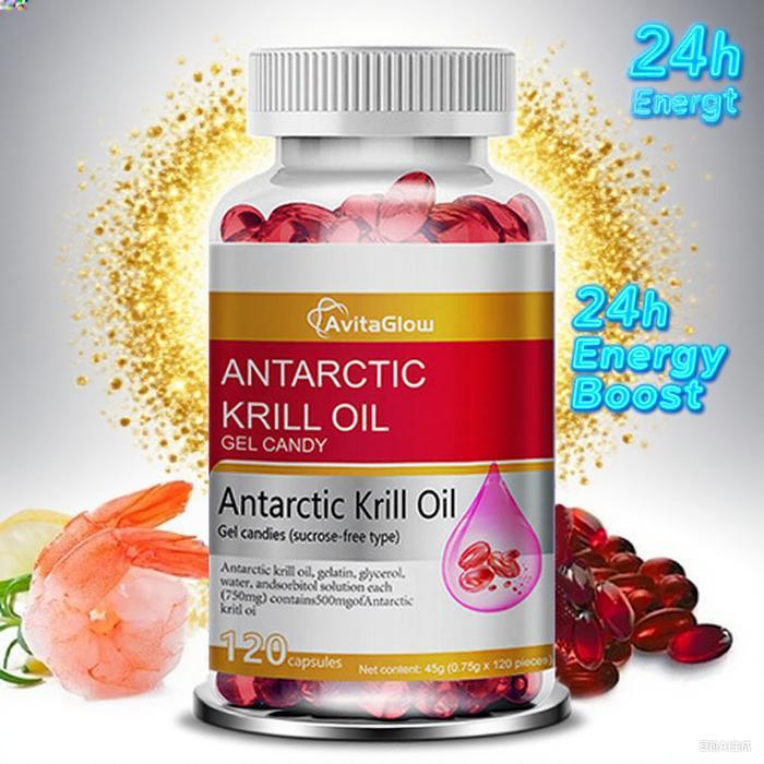 Avitaglow Antarctic Krill Oil 120 Kapsul – Suplemen Omega-3, Jantung & Otak Sehat