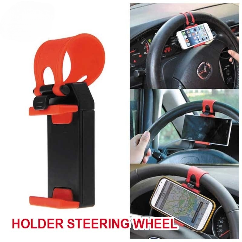 HOLDER HP STIR MOBIL UNIVERSAL – PENYANGGA HANDPHONE UNTUK SETIR MOBIL, MUDAH & AMAN, SUPPORT GPS, T
