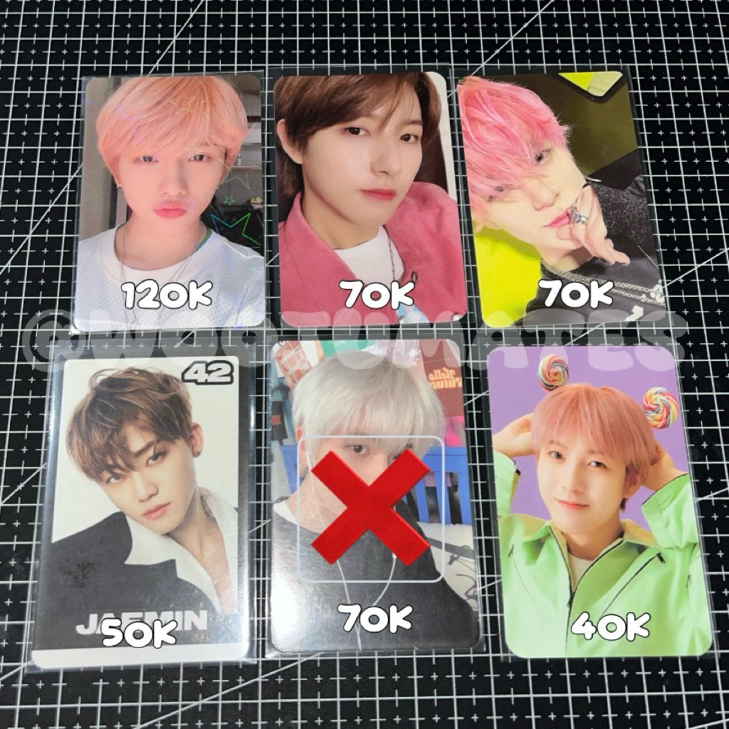 photocard pc renjun jeno jisung jaemin noot noot balloon lunar tc glimo glitch mode lollipop hello f