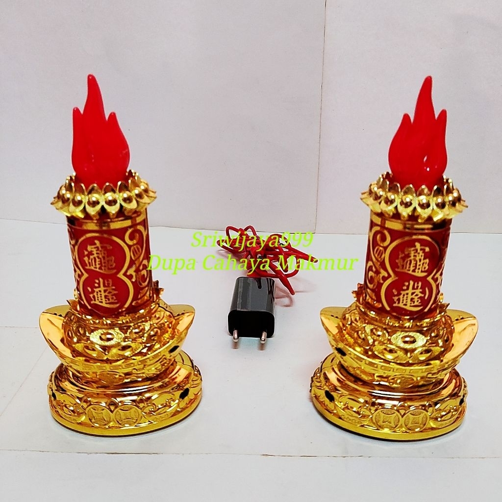Lampu Sembahyang Puja Altar Baterai Listrik