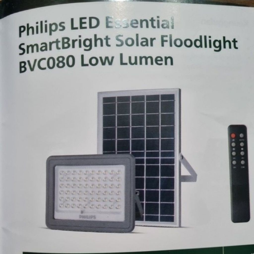lampu sorot philips tenaga surya BVC 080 low lumens