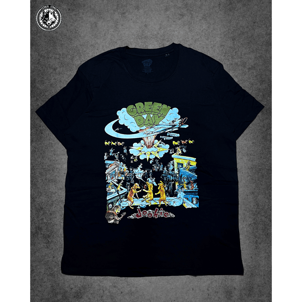 Kaos Band Green Day - Dookie 1994 Tour Official Licensed Original T-Shirt