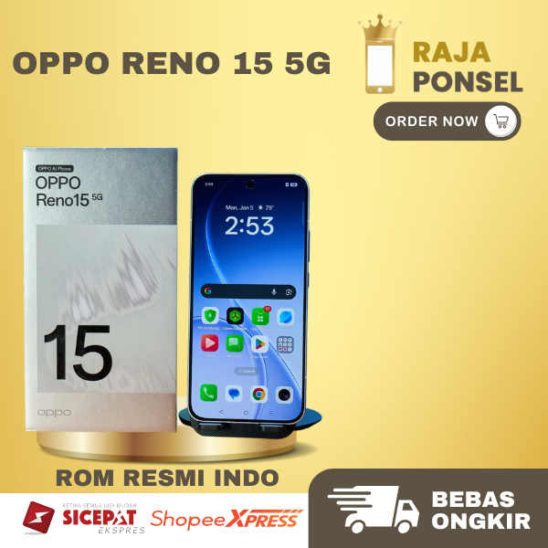 OPPO Reno 15 5G 8GB/256GB || 12GB// 256GB Garansi Resmi Oppo