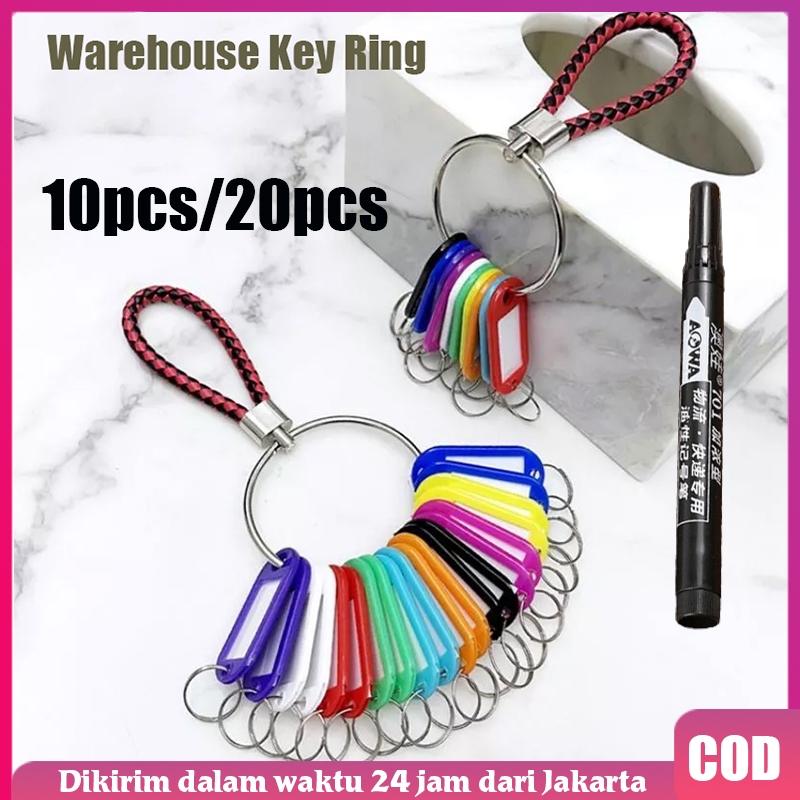 20pcs Gantungan Kunci Nama gantungan Kunci Custom Nama gantungan Nama Label Keychain Warna Warni gan