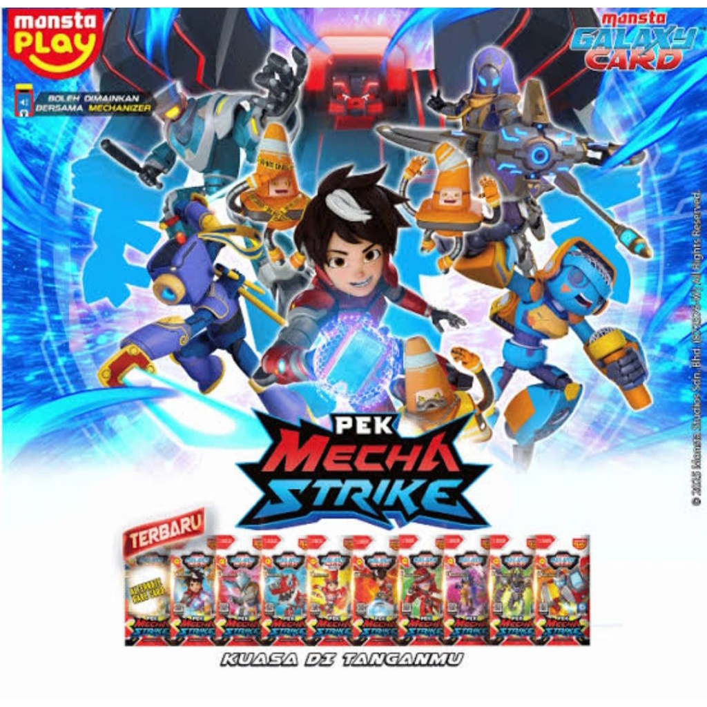 Pek Mecha Strike Mechamato Monsta Galaxy Card Game Bukan Boboiboy