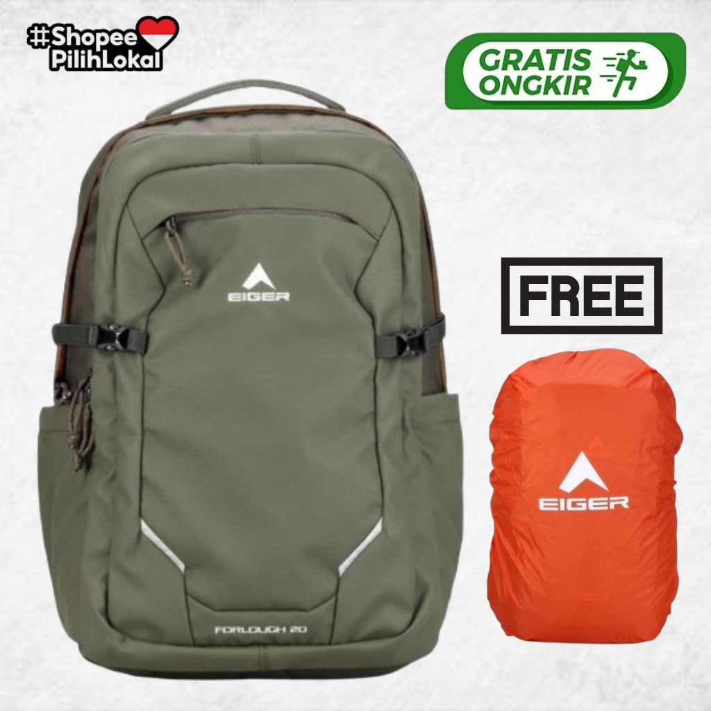 [SPESIAL PROMO] Eger Forlough 20L Tas Hiking Original Baru Laptop Backpack Ori 100% Bahan Premium
