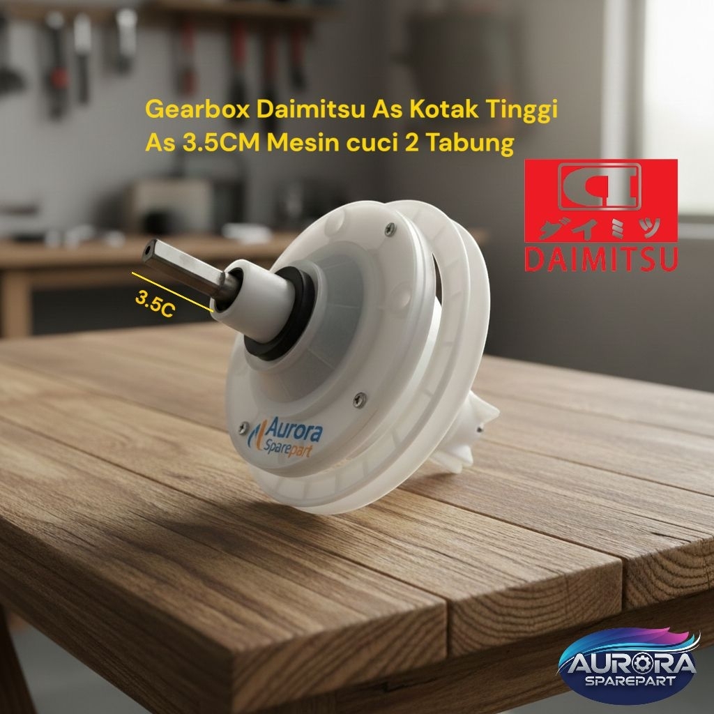 Gearbox Daimitsu As kotak tinggi As 3.5CM/Gerbox Daimitsu/Girbox Daimitsu Mesin cuci 2 Tabung