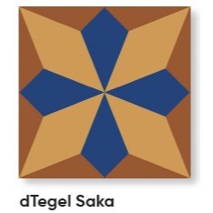 Keramik Tegel Motif Vintage ROMAN d'Tegel Saka 20x20 Grade A RPA20207009 Archipelago Series