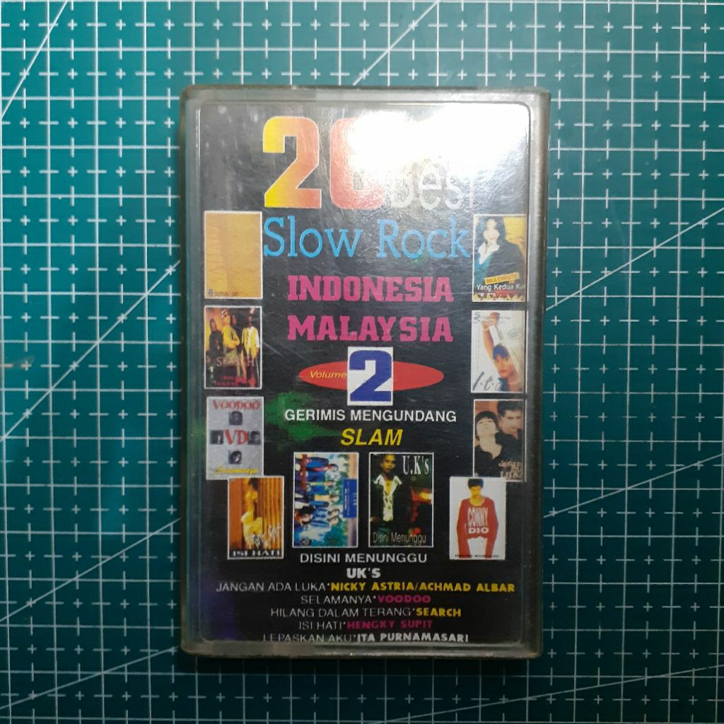 Kaset Malaysia Various Artist - 20 Best Slow Rock Malaysia Indonesia 2(Slam, Uks, Search, Voodoo, In