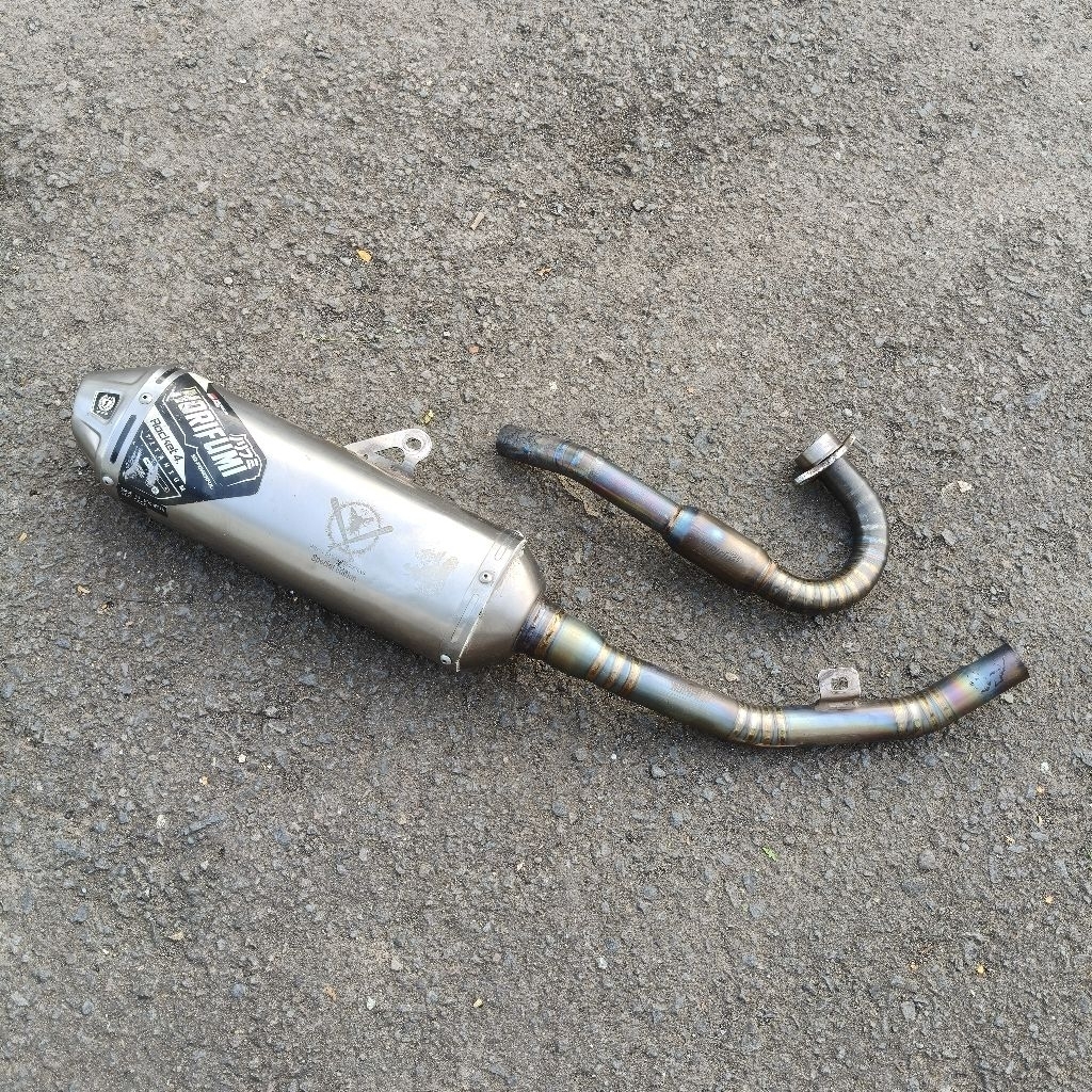 Knalpot norifumi rocket 4 titanium original KLX 150 (bekas)