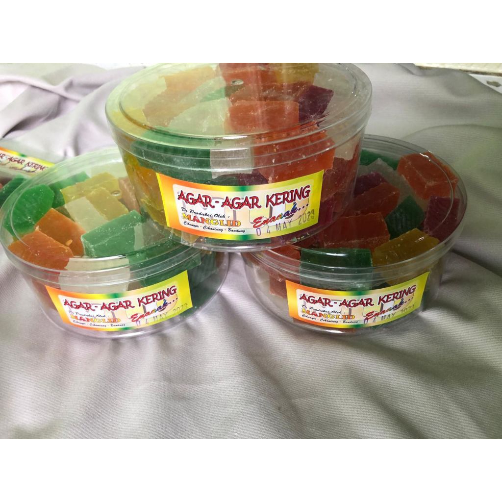 [ 500 GRAM ] Manisan Agar Agar Kering / Manisan Buah Kering/jelly kering/agar swallow